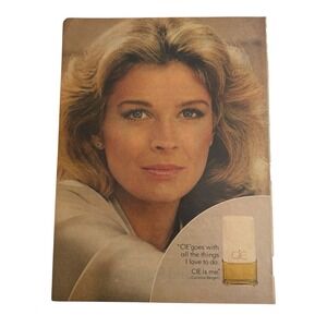 Cie 1980 Vintage Magazine‎ Print Advertisement Candice Bergen Ad From People Mag